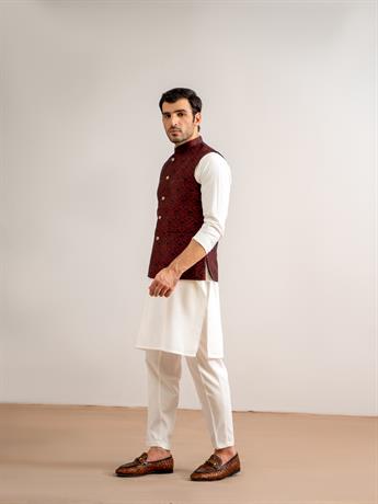 Maroon Waistcoat