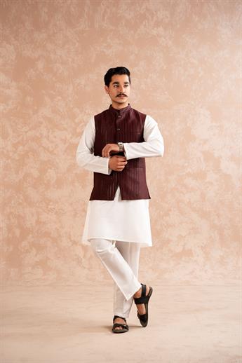 Maroon Mens Waistcoat