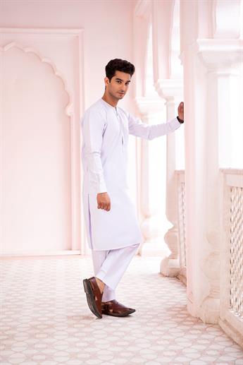 White Cotton Kurta Pajama