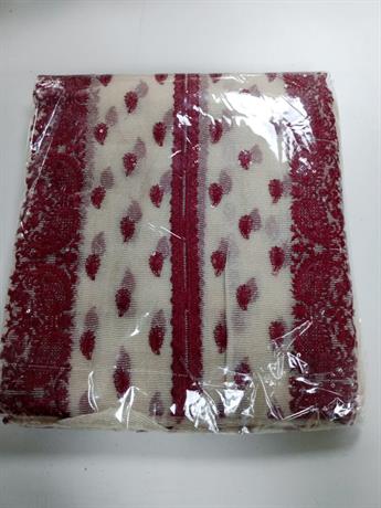 MAROON/CREAM