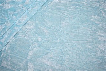 Light Blue - 39 Crushed Velour Velvet Fabric 4 Yard Bundle