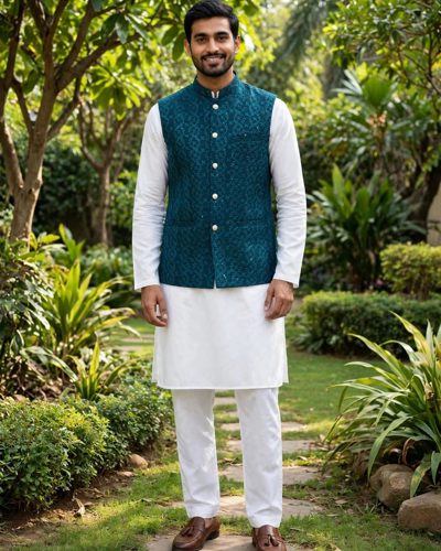 Add a touch of opulence to your formal ensemble with this stunning wai…