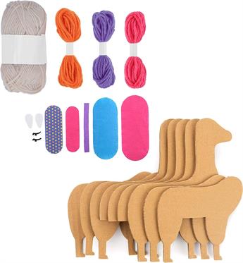 Made It! Yarn Animal Craft Kits for Kids, Llama