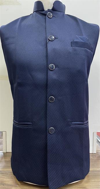 Mens Waistcoat in Suiting fabric with hand embellishment. Please note colours may vary slightly due 
