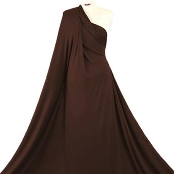 Brown - 03 Plain Viscose Challis Fabric
