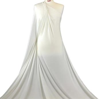 Ivory - 05 Plain Viscose Challis Fabric