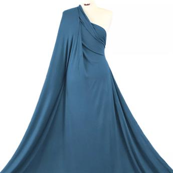 Petrol Blue - 08 Plain Viscose Challis Fabric