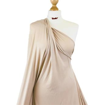 Stone - 42 Plain Viscose Challis Fabric