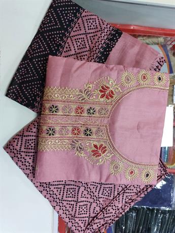 Unstitched 3 Pcs Suit