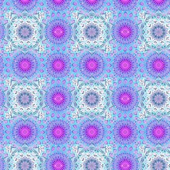 Meditate - Printed Craft Cotton Poplin Fabric Quilting Patchwork Dress