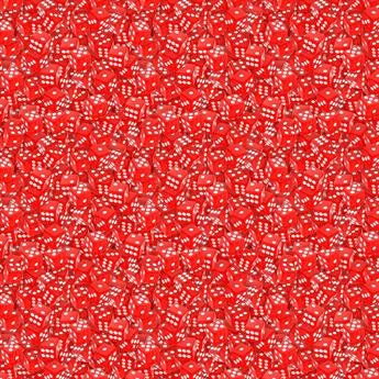 Roll the Dice - Printed Craft Cotton Poplin Fabric Quilting Patchwork