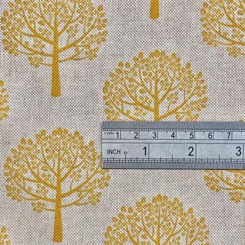 Ochre Digital Print Linen Printed Canvas Fabric