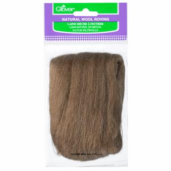 20g Clover Natural Wool Roving (Caramel)