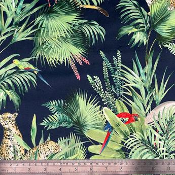 Navy Digital Print Velvet Velvets