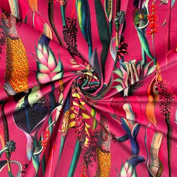 Pink Digital Print Velvet Velvets