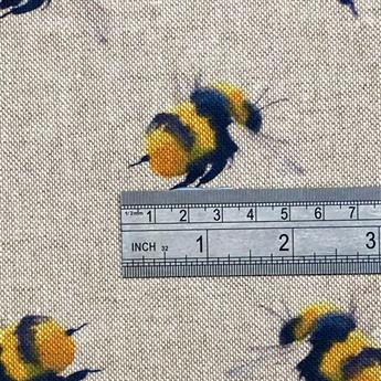 Metre Digital Print Linen Queen Bee Panel