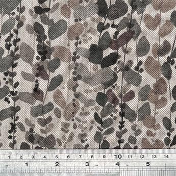 Dove Linen Printed Canvas Fabric