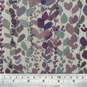 Heather Linen Printed Canvas Fabric