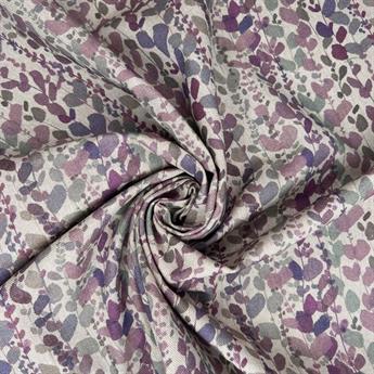 Heather Linen Printed Canvas Fabric