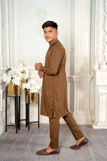 Brown Boys Kurta Pajama