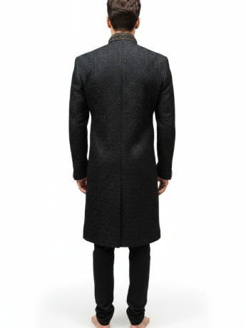 Black Mens Sherwani