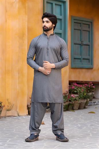 Light Grey Shalwar Kameez