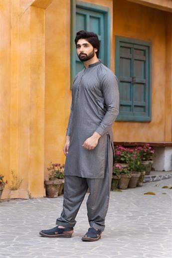 Light Grey Shalwar Kameez