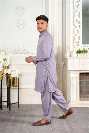 Light Purple Boys Shalwar Kameez