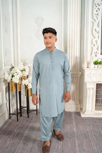 Mint Green Boys Shalwar Kameez