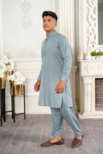 Mint Green Boys Shalwar Kameez