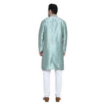 Mint Embroidered Kurta Pyjama