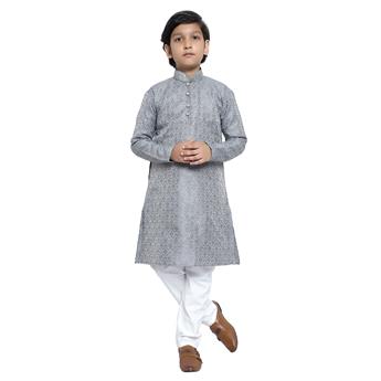 Grey Boys Kurta Pajama