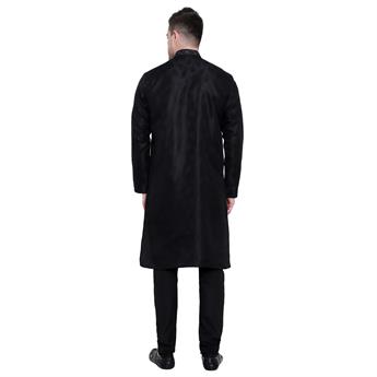 Black Embroidered Kurta Pajama