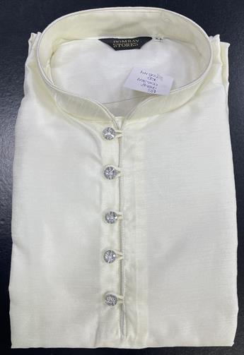 Cream Silk Art Dupion Kurta Pajma