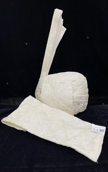 Cream Embroidered Mens Turban