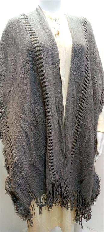 Grey Ladies Ponchu Shawl