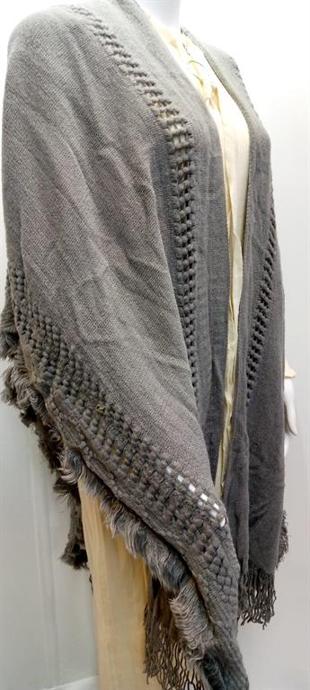 Grey Ladies Ponchu Shawl