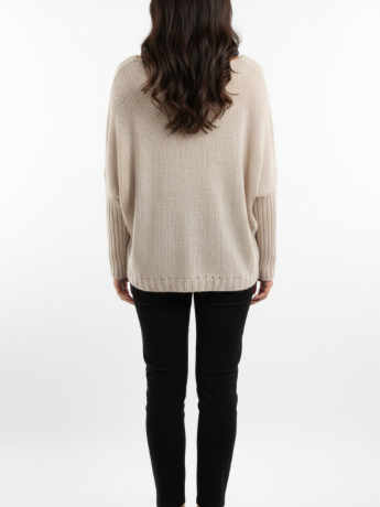 Beige Short Cardigan