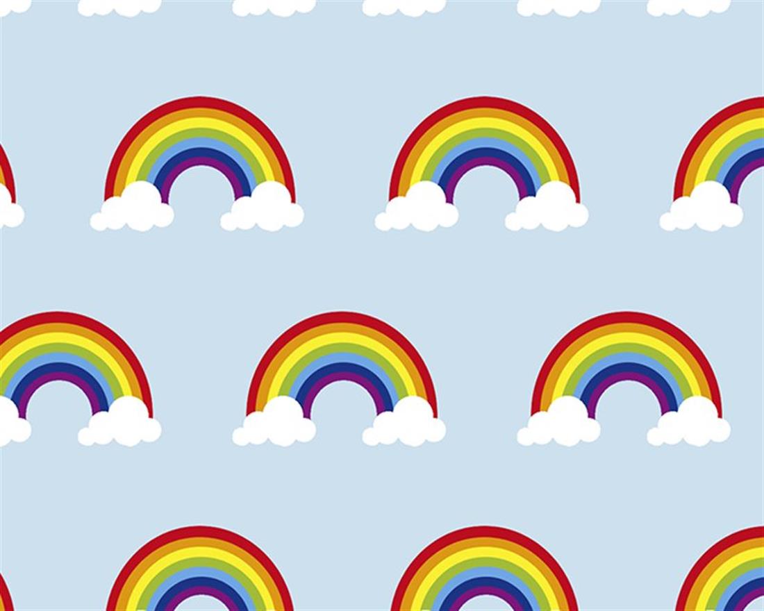 Baby Blue Printed Cotton Fabrics
