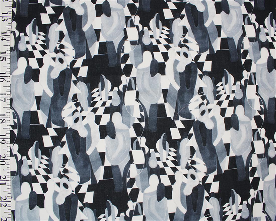 Grey Lawn Printed Cotton Lawns