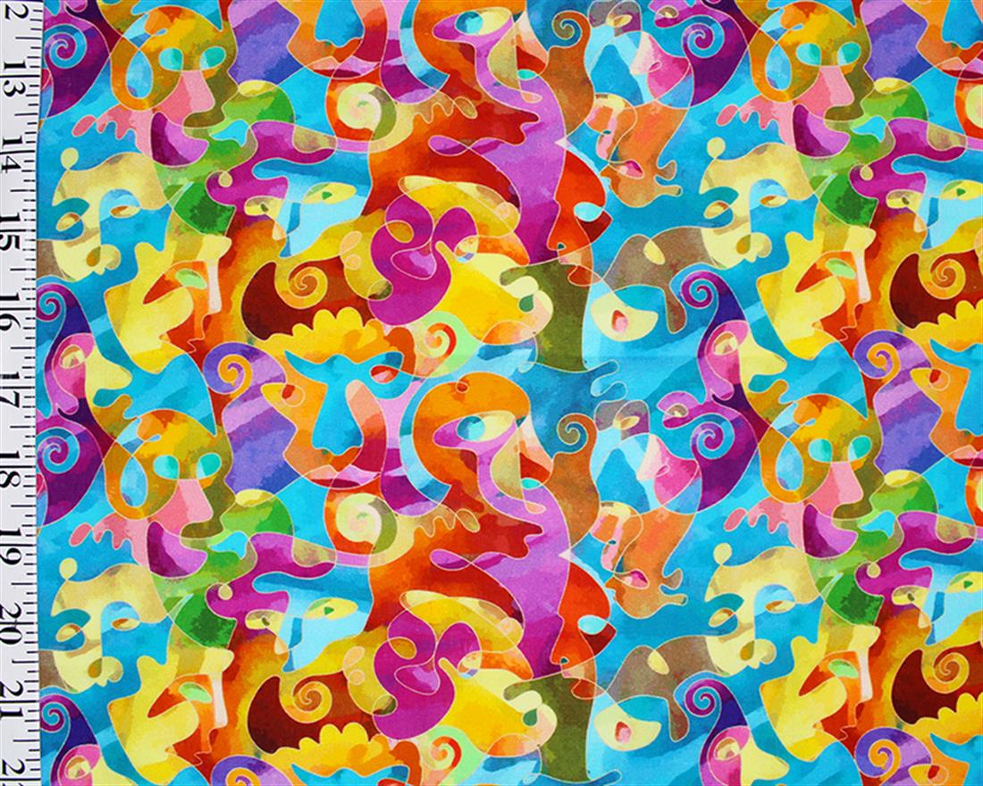 Multicolour Printed Cotton Fabrics