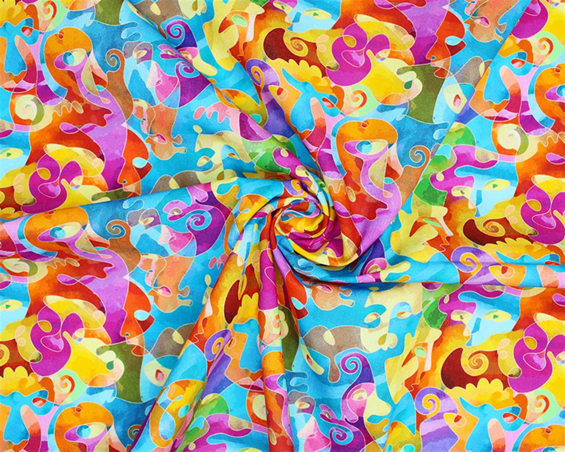 Multicolour Printed Cotton Fabrics