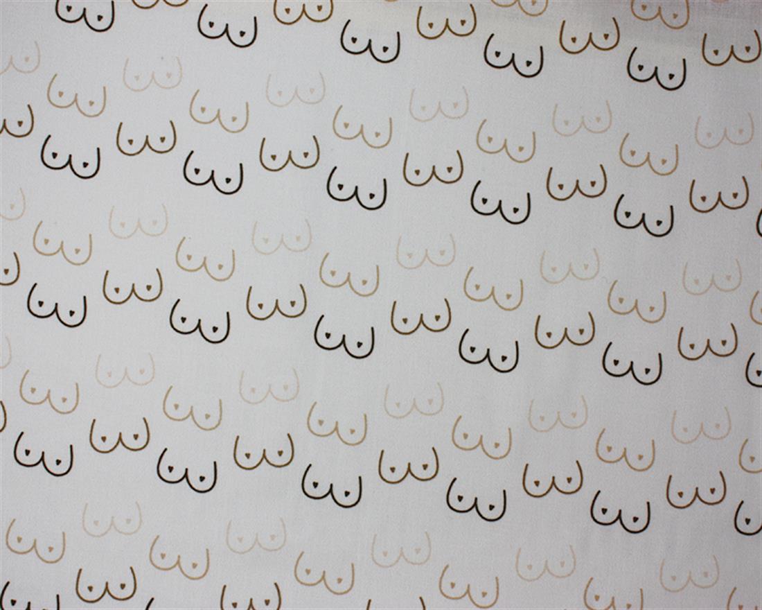 Cream Printed Cotton Fabrics