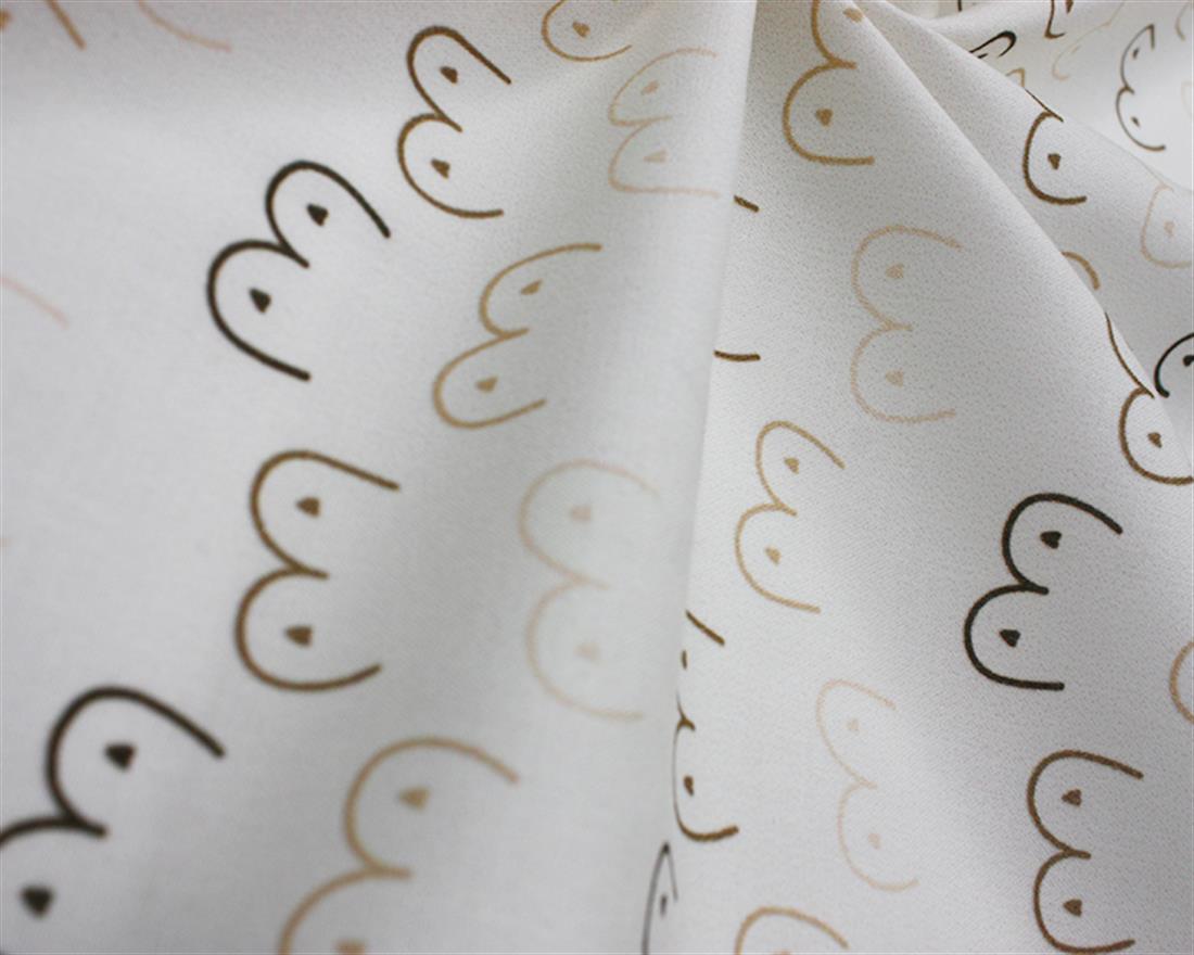 Cream Printed Cotton Fabrics