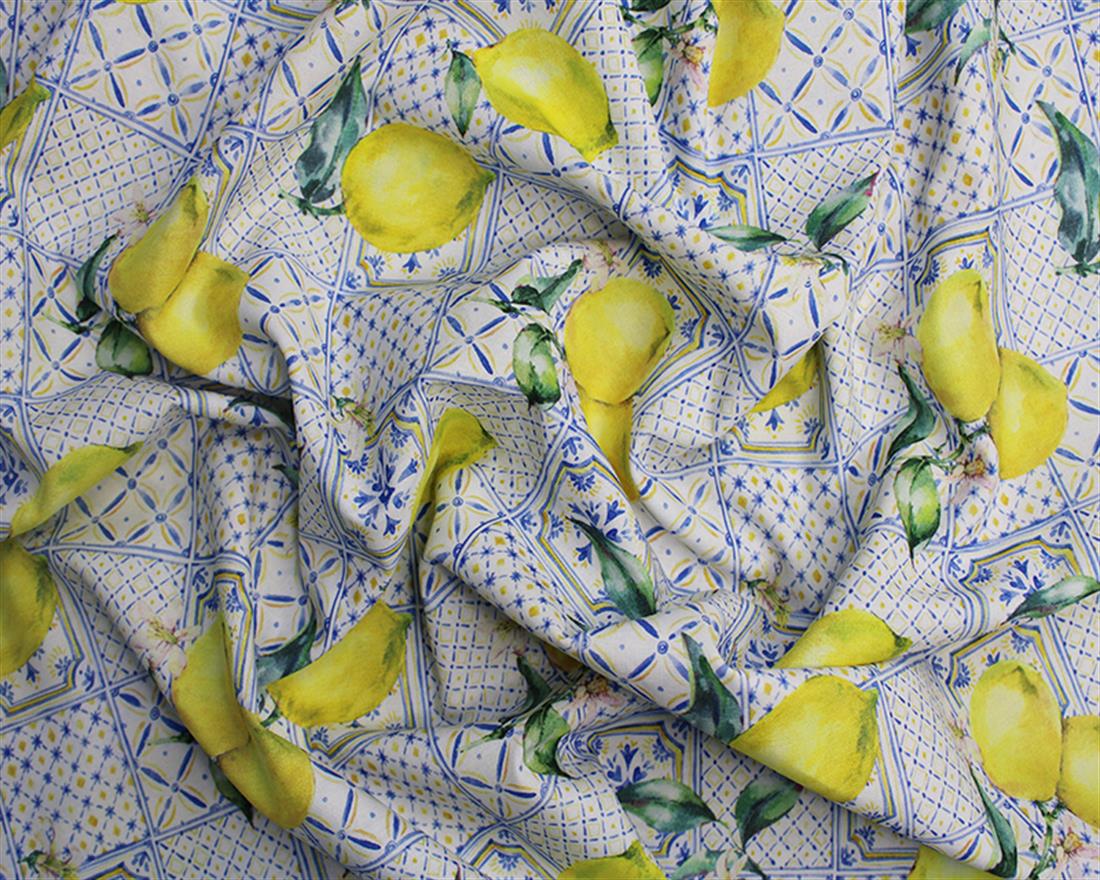 White Printed Cotton Fabrics