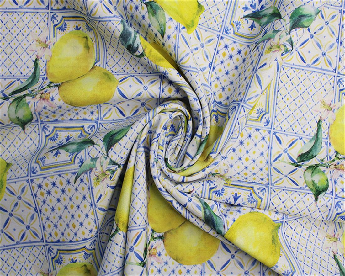 White Printed Cotton Fabrics