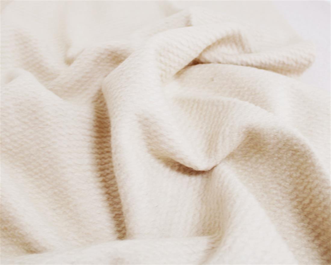 Cream Textured Wool Mix