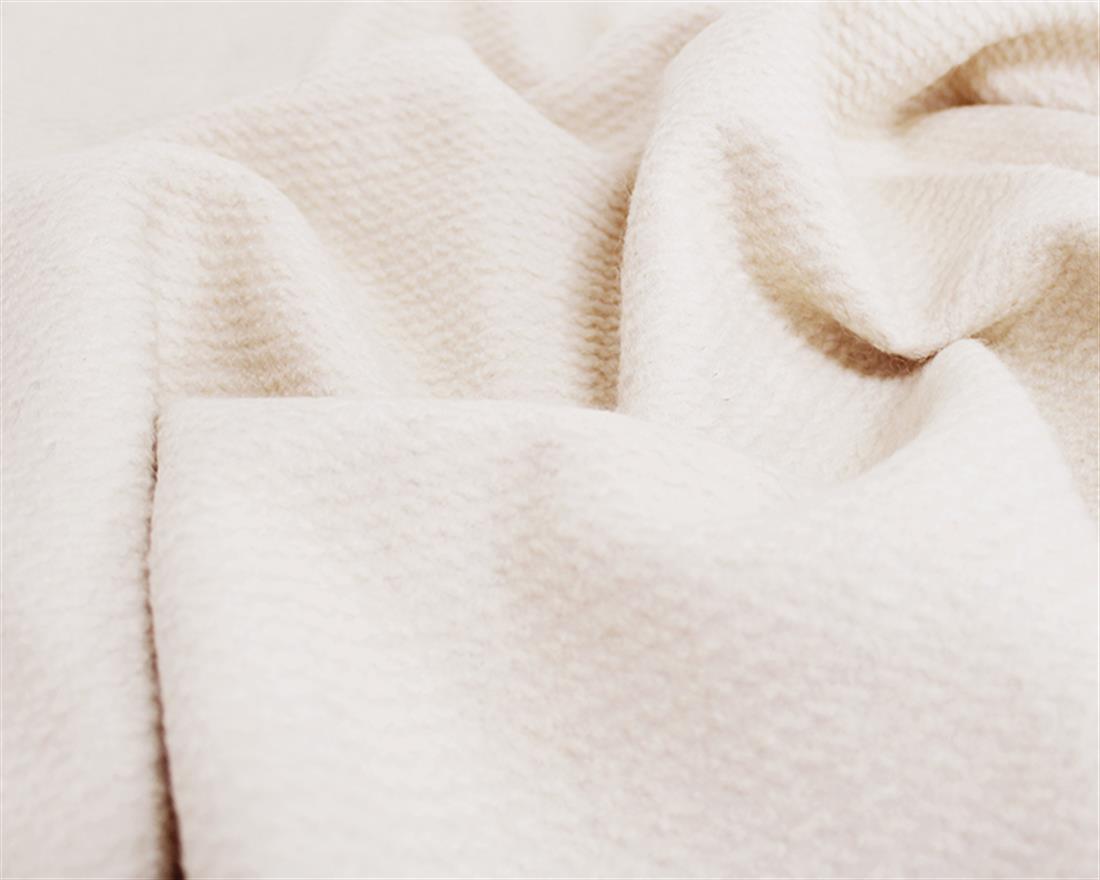 Cream Textured Wool Mix