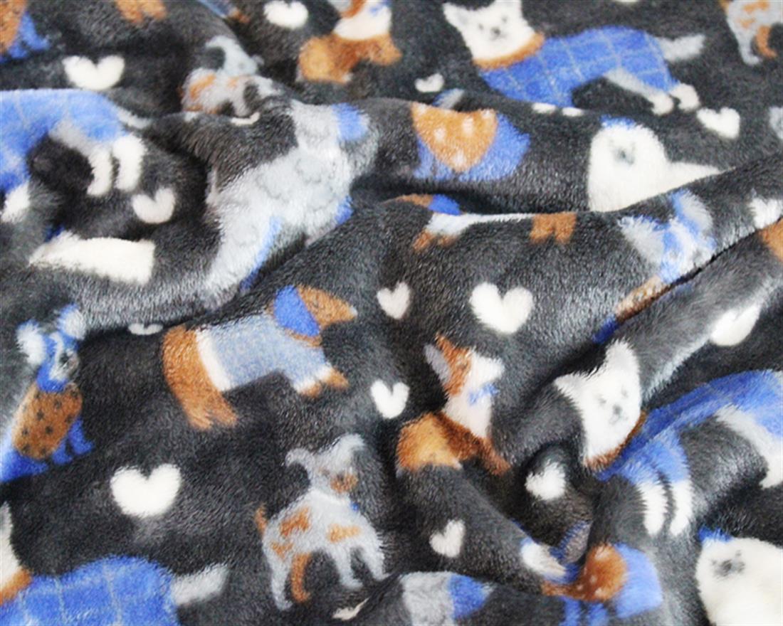 Charcoal Stylish Pooch Cuddle Fleece