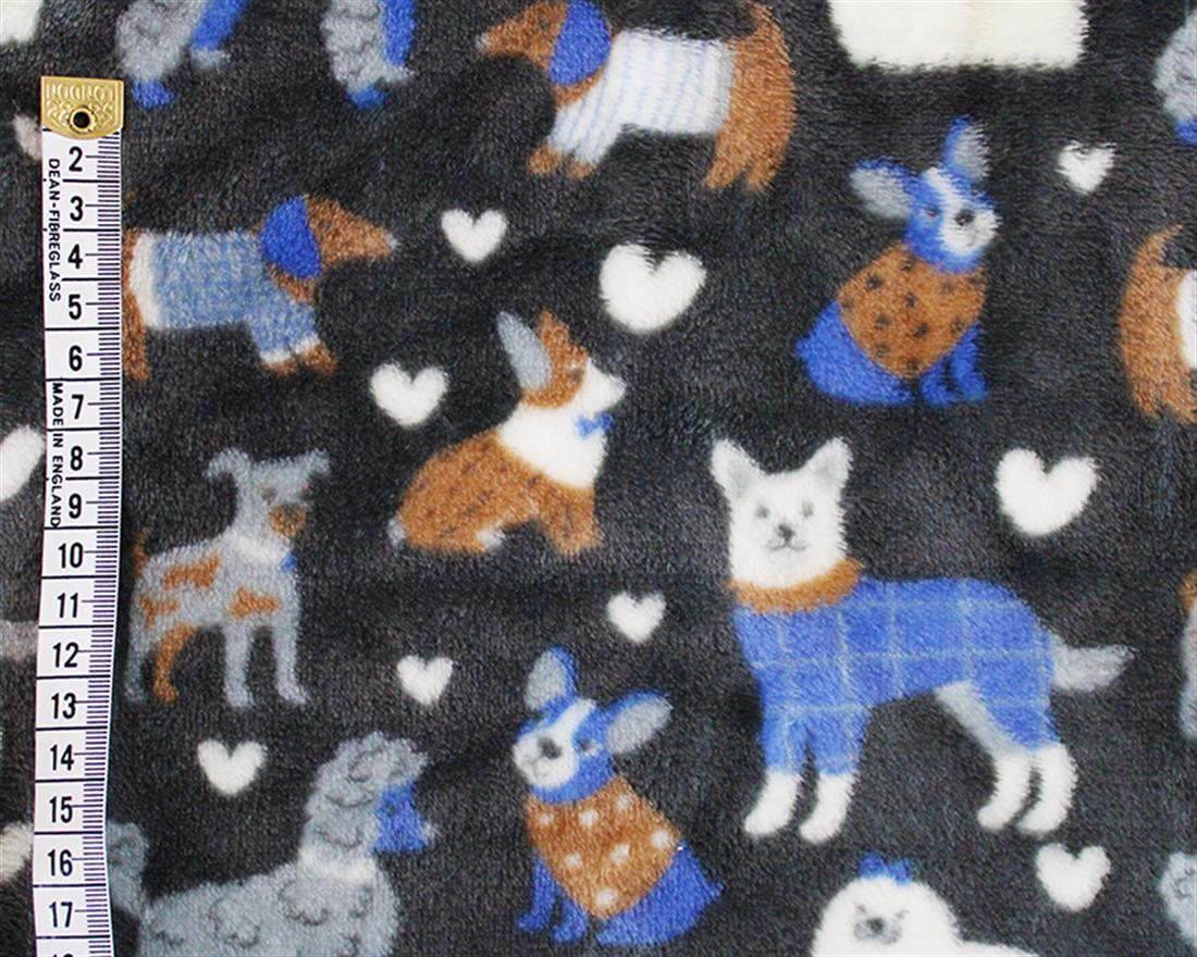 Charcoal Stylish Pooch Cuddle Fleece